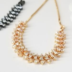 Bracelet / Anklet Pave CZ Diamond Slider NEW